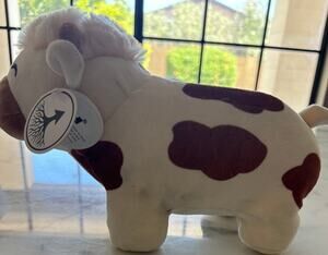 Follow Your Legend Charlie the Cow Plush NWT Tags Spotted Stuffed Animal